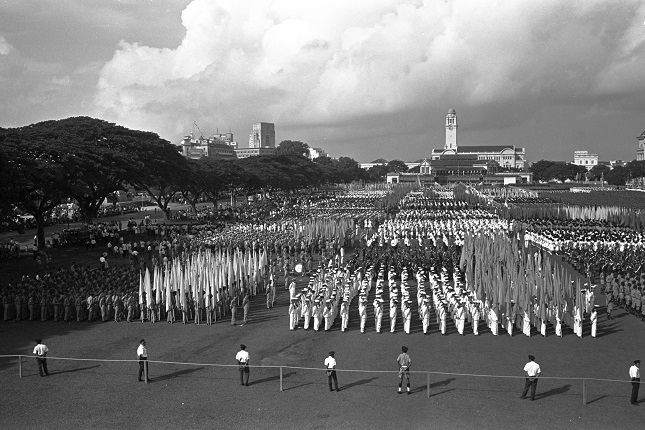 First National Day Parade on the Padang, August 1966