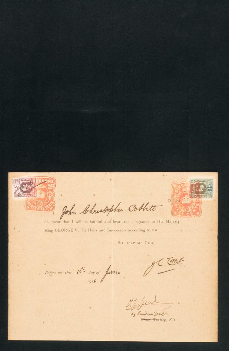 Document from the collection of Straits Settlements legal records