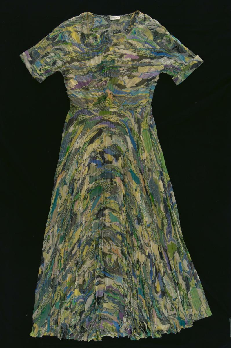 Dries Van Noten printed dress with slip