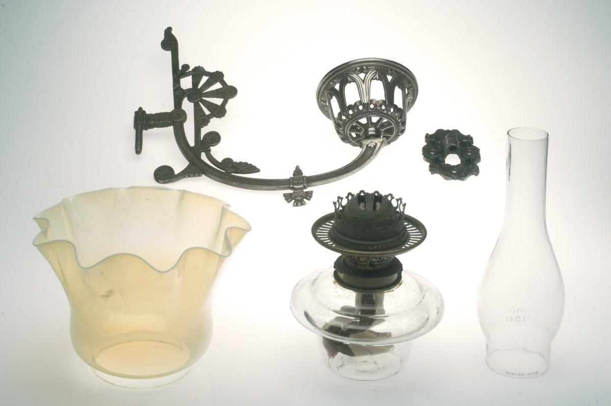 vaseline glass oil lamp