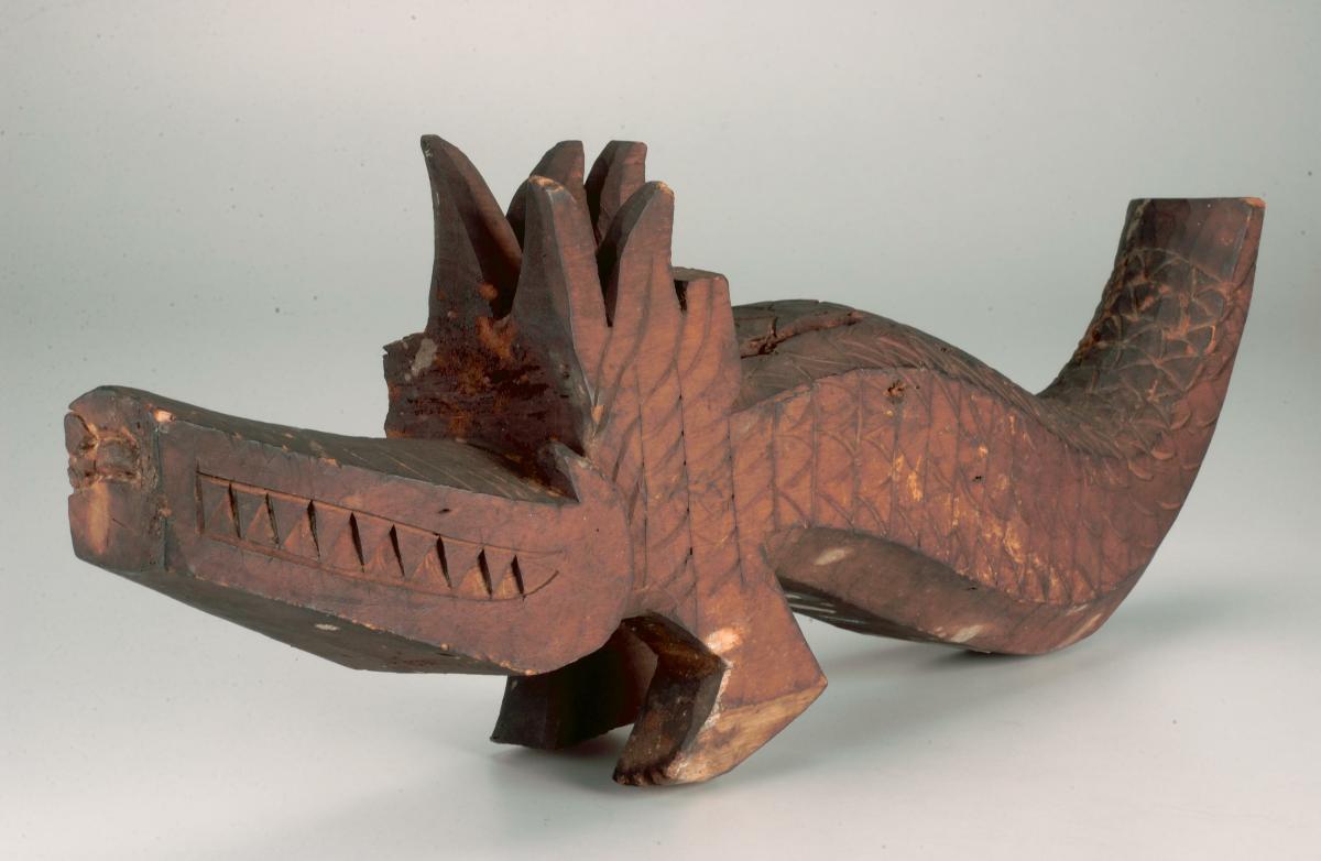 Wooden crocodile