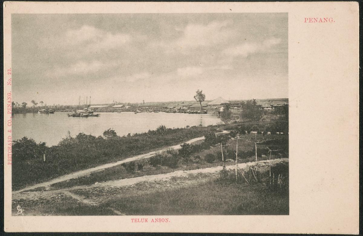 Postcard of Teluk Anson town (now Teluk Intan)