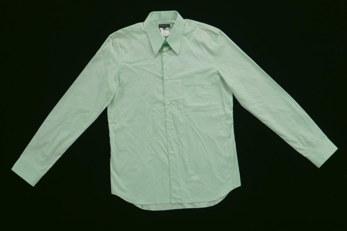 Comme des Garcons green long-sleeved shirt