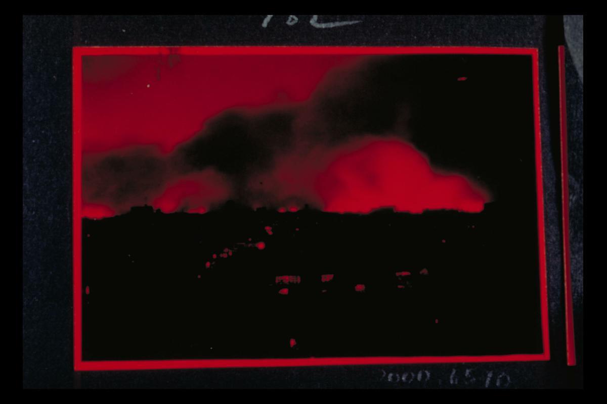 Shanghai in smoke and flames during the Sino-Japanese War