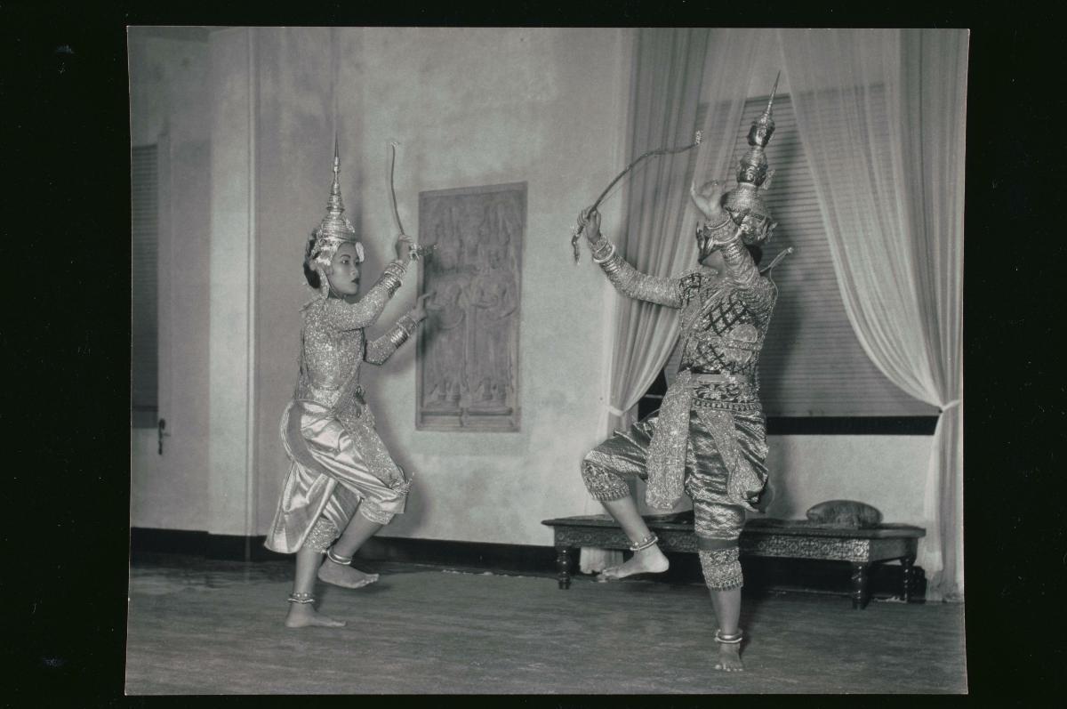 A View Of Traditional Khmer Dancers In Angkor By Loke Wan Tho