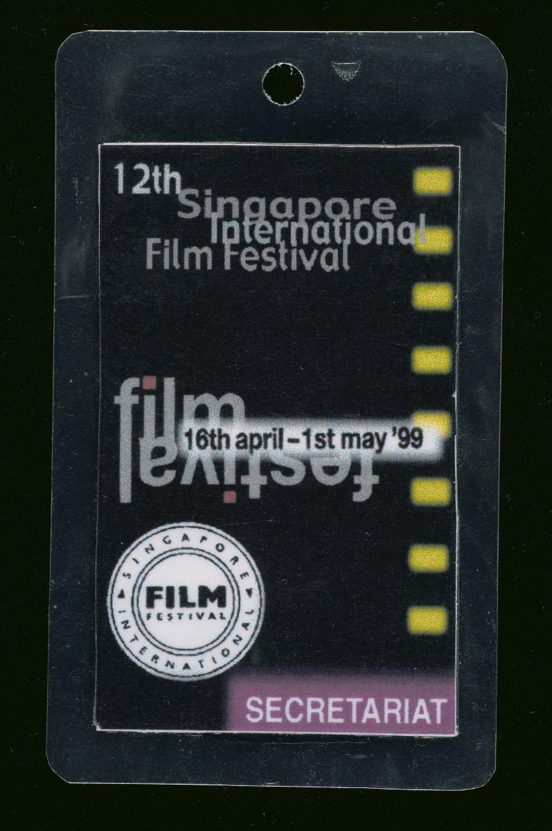 Secretariat pass for the 12th Singapore International Film Festival (SIFF)