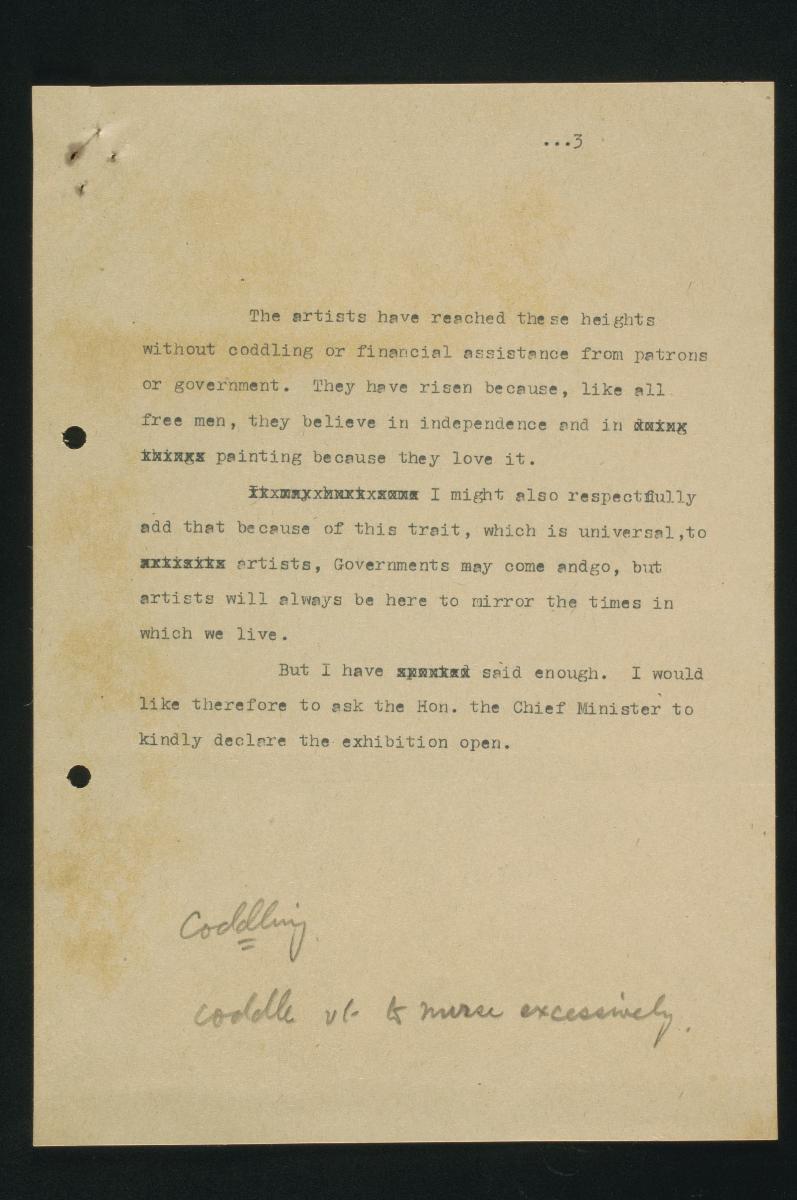 Draft transcript of a speech given at the opening of the Ninth Open ...