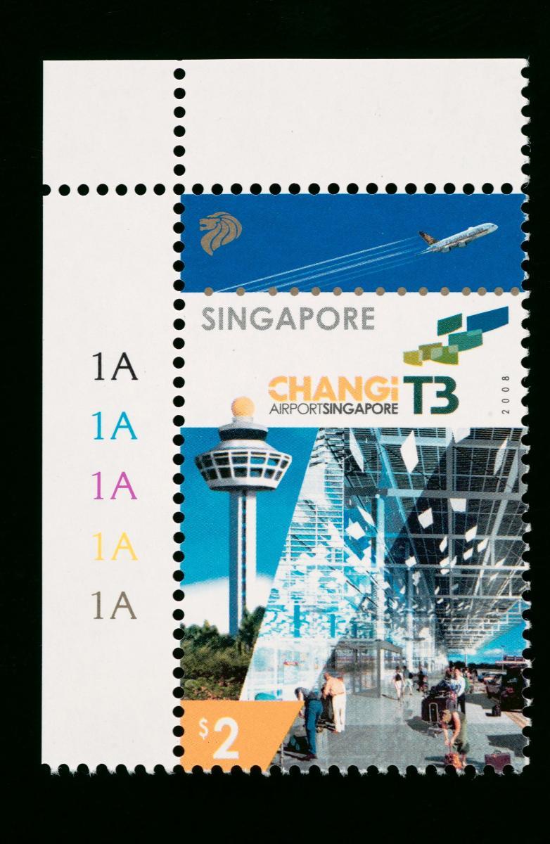 Singapore Changi Airport Terminal 3 stamps