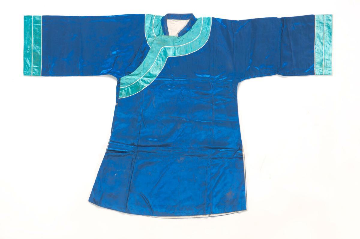 A blue and turquoise top worn in a Chinese opera performance