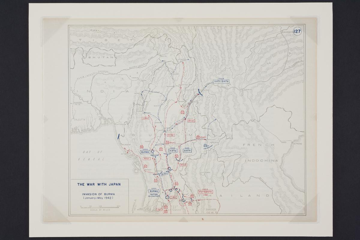 West Point training map titled 