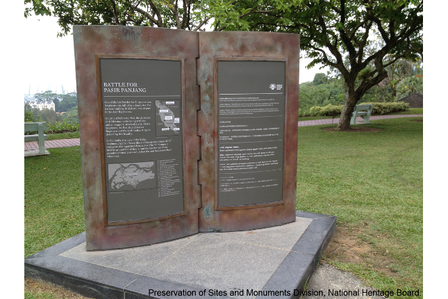 Pasir Panjang Battle Historic Site Marker