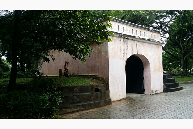 Remnants of Former Gate and Wall of Fort Canning