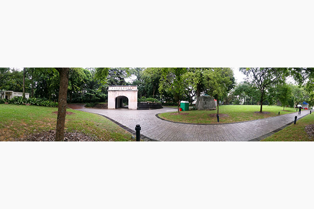 Remnants of Former Gate and Wall of Fort Canning