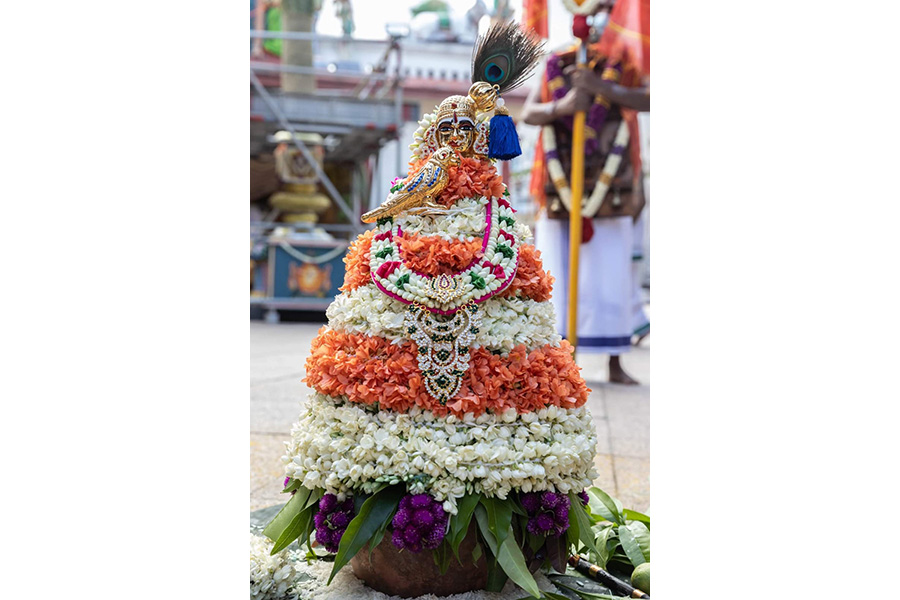 Sri Drowpathi Amman Karagam, at Sri Mariamman Temple, Singapore. Credits: Hindu Endowments Board.